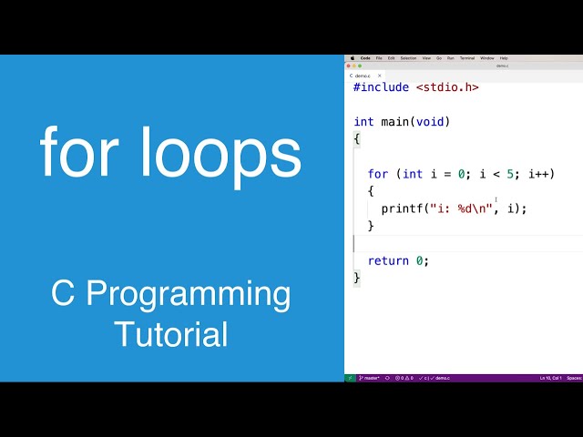 for loops | C Programming Tutorial
