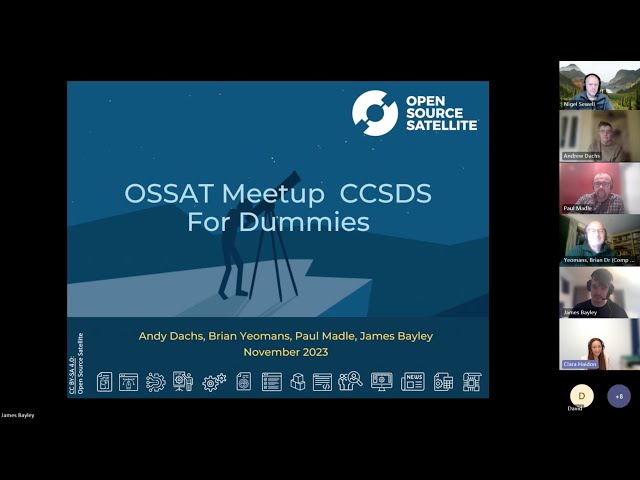 Open Source Satellite Programme: CCSDS for Dummies