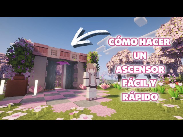 CÓMO hacer un ASCENSOR en Minecraft FÁCIL y RÁPIDO (Sin Mods) ⚡
