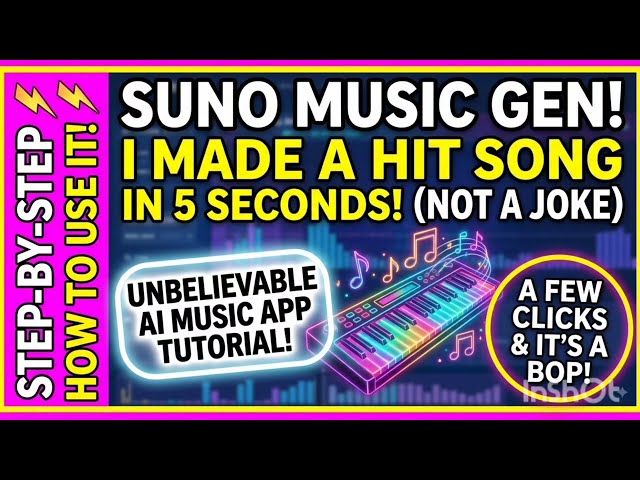 HOW TO USE SUNO AI 🎵 | Complete Beginner’s Guide to Making Music with AI