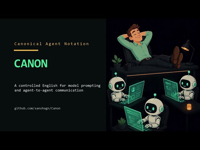Canonical Agent Notation - A controlled English for model prompting and agent-to-agent communication