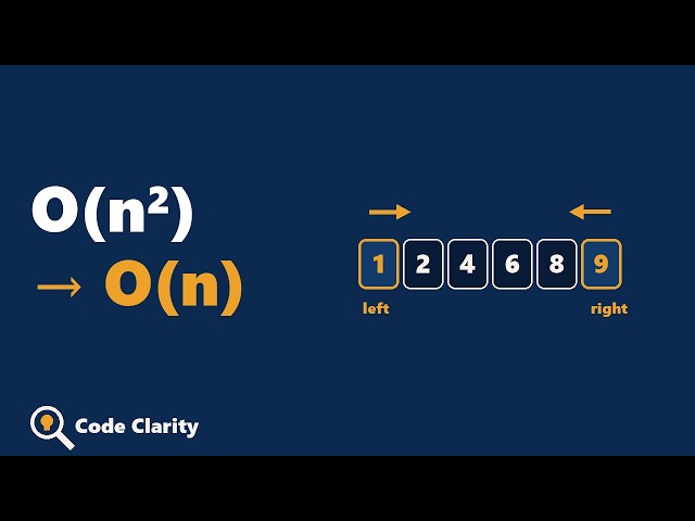 Two Pointers Technique Explained Visually — Turn O(n²) Into O(n)