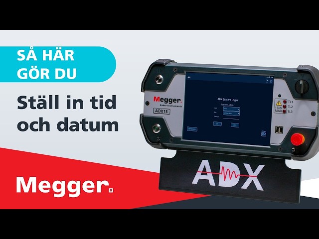 ADX – How to Videos: "Stall in tid och datum” (SV)