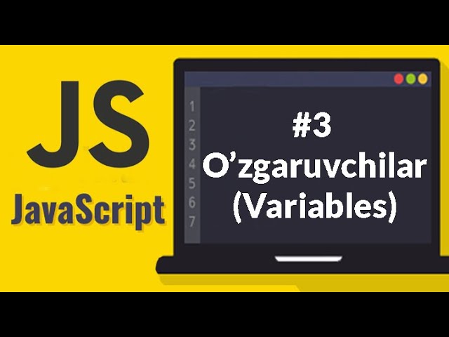 Javascript dasturlash tili: 3 - O'zgaruvchilar (Variables), Javascriptda birinchi kod yozish