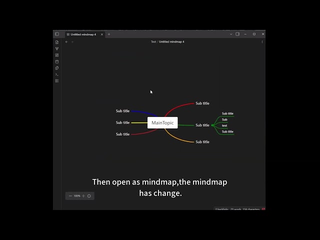 Obsidian Markmind : How to us baisc mode  of mindmap