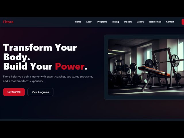 Free Gym Website UI | HTML, CSS, JS & Tailwind CSS (Download Source Code)