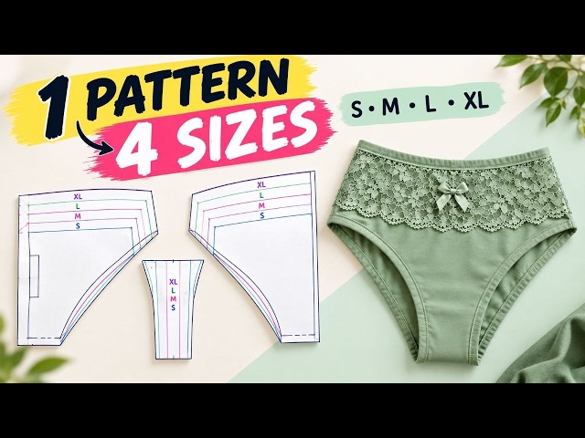 One Shorts Pattern, 4 Sizes?! | S–XL Pattern Drafting