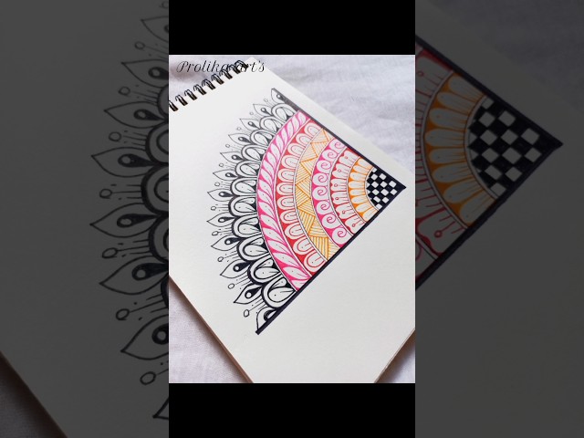 Mandala Therapy 📚✨️✏️#shorts #colors #mandala #art