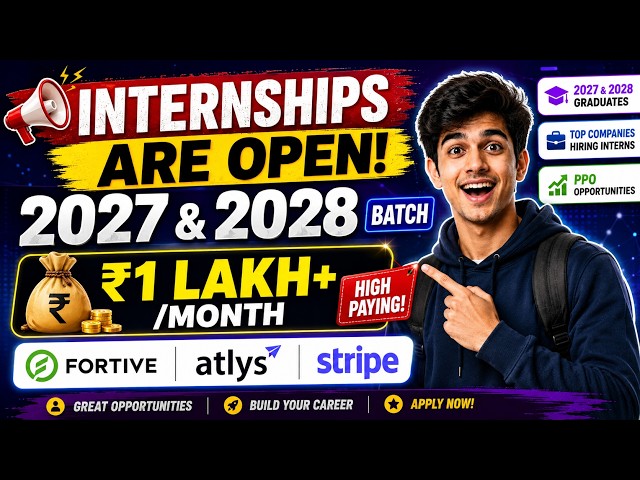 Internship Opportunities for 2027 & 2028 Graduates