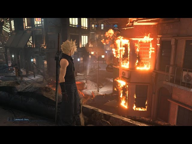 Final Fantasy VII Remake | VFX Reference | House Fire