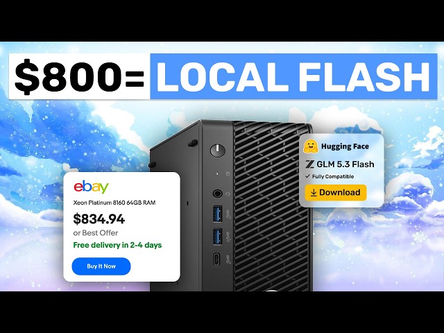 Wait, you can run GLM-5.3 Flash and Deepseek V4 Flash at home for $800!?