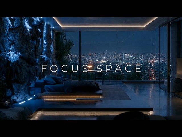 Deep Work Music ~ Calm Focus Music for Working Late at Night ~ A Space for Just You and Your Work
