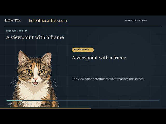 HELEN HOW TO #5: Build a First 3D Scene with three.js