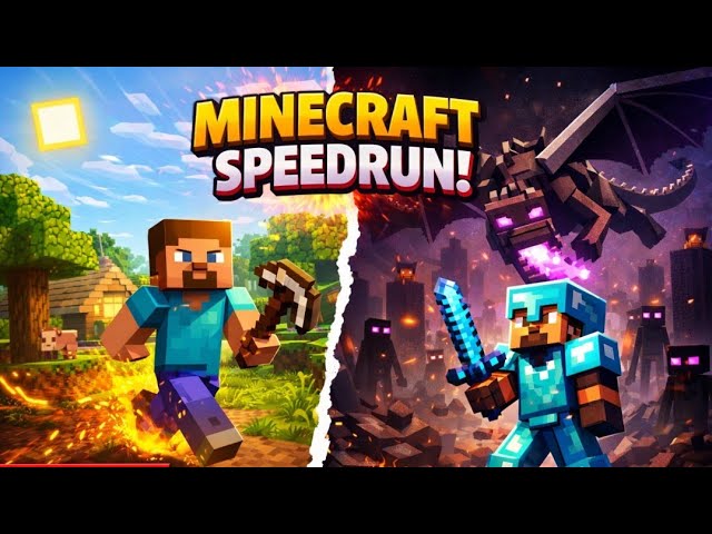 Minecraft Speedrun LIVE ⚡ Can I Beat the Ender Dragon? (Portrait)