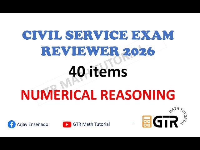 Civil Service Exam Reviewer 2026