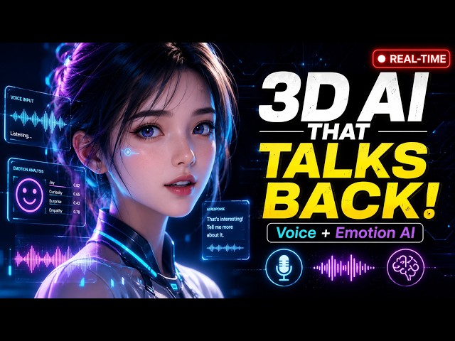 AI Avatar 3D Talking Companion | Voice + Emotion Detection | Next.js + Three.js Final Year Project
