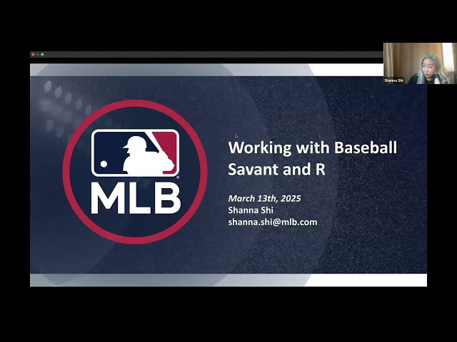 2025 SABR Analytics: Shanna Shi, "Working with Baseball Savant and R"
