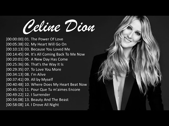 Celine Dion Greatest Hits - Best Songs