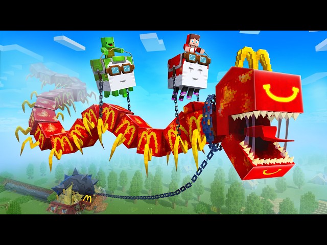 JJ and Mikey Caught McDonald's - Maizen Minecraft Animation