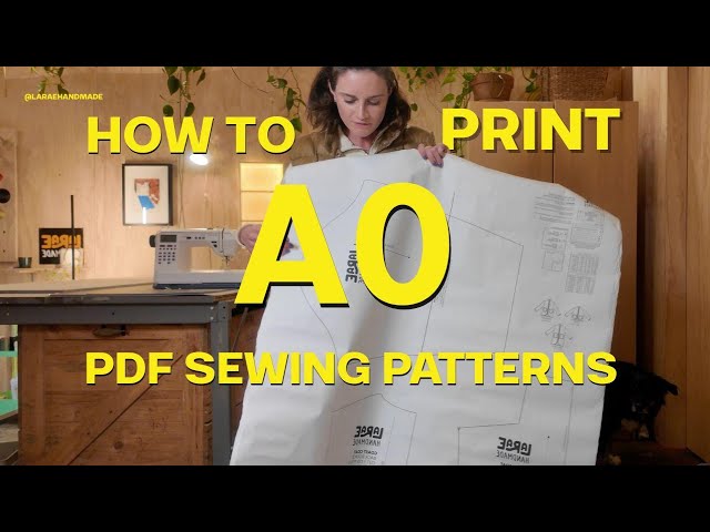 How to Prepare & Print A0 Sewing Patterns (cheapest methods!)