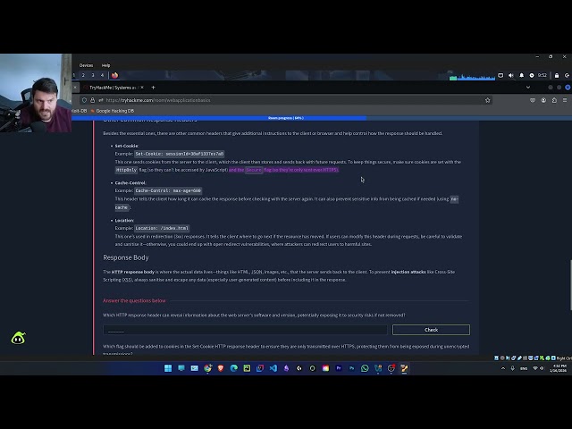 Web Application Basics | Task 8 - HTTP Response: Headers and Body