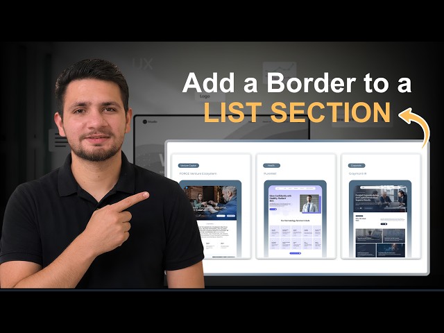 How to Add a Border to a List Section in Squarespace