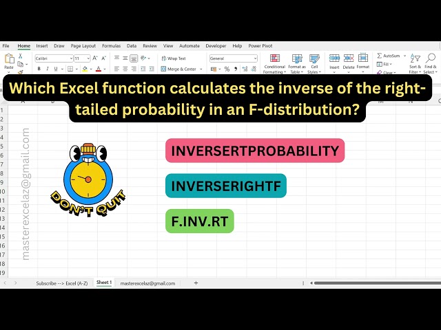 #349 - Excel formula question and answer