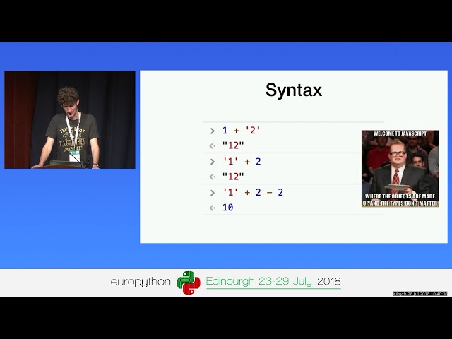 Žan Anderle - JavaScript for Python Developers