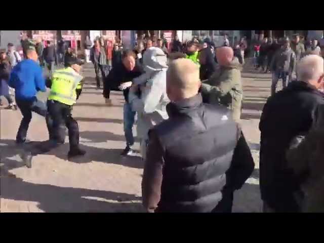 Utrecht hooligans vs. antifa 11.10.2015 (HD)