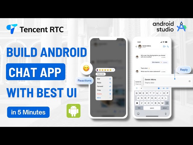 Build Android Chat App like WhatsApp & Telegram in 5 Min!  (Best UI) |  Android  Studio｜Tencent RTC