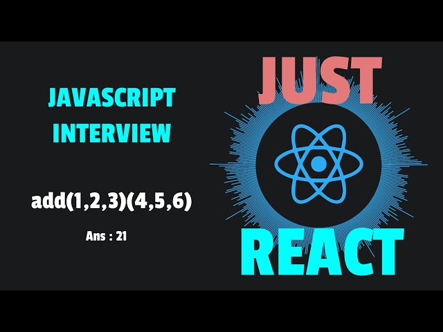 JavaScript Interview Question |  add(1,2,3)(4,5,6) | Intermediate