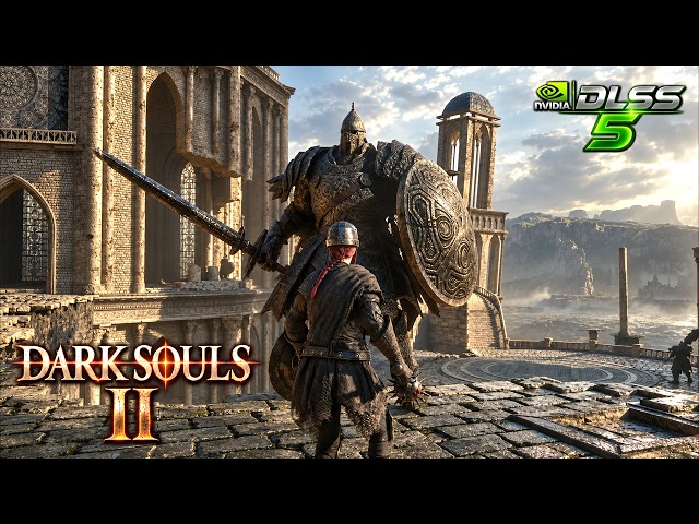 Dark Souls II with DLSS 5 + Path Tracing is INSANE