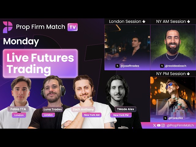 Live Futures Trading | London & New York Session | Prop Firm Match TV
