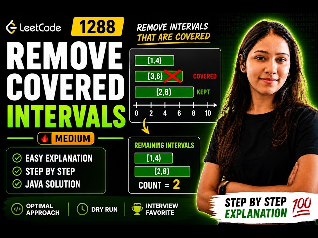 🔥 LeetCode 1288 | Remove Covered Intervals 🚀 Easiest Java Solution + Intuition#dsa #faang #leetcode