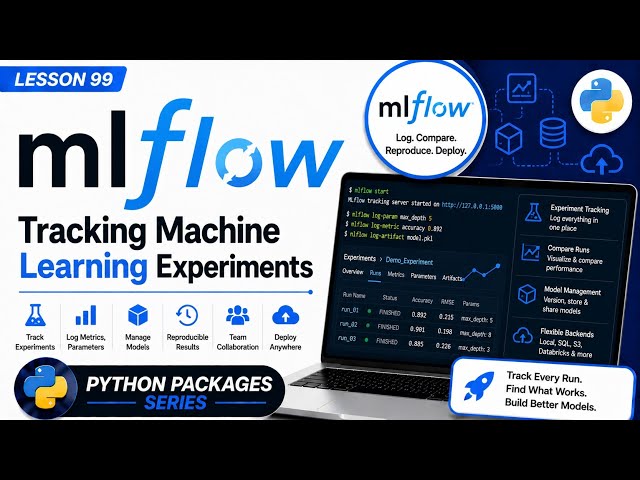 Lesson 99 - MLflow: Tracking Machine Learning Experiments | Python Packages Series | Uplatz