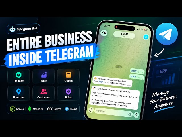 I Built an Entire Business Management System Inside Telegram 🤯