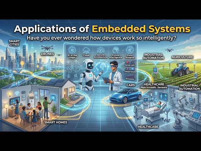 Applications of Embedded Systems | Real-Life Examples in Smart Homes, Cars, Healthcare & Industry