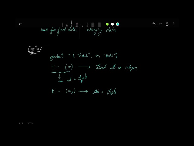 Python programming lecture 6 Tuples and sets