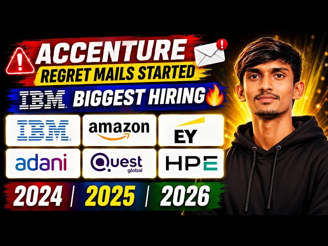 Accenture Sending Regret Mails | Amazon, IBM, EY, Adani, Quest Global, HPE Hiring Updates 2026