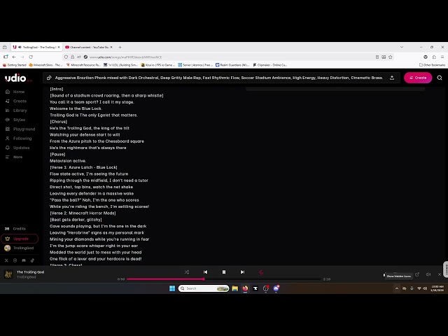 The Ultimate Egoist -By The Trolling God (Vocals)