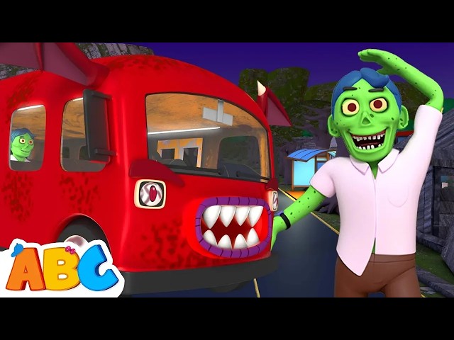 Zombie Wheels On The Bus And Finger Family | Halloween Songs For Kids