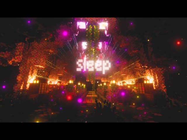 sleep well tonight... (Minecraft Music With Rain & Ambience) [4K 60FPS]