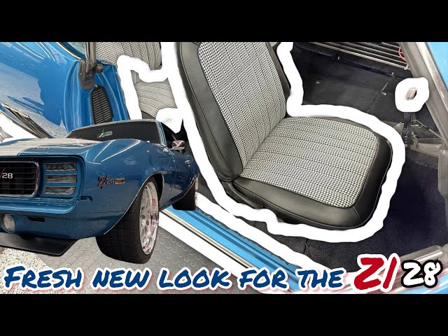 Build series 5 69 Z28 Restomod Camaro 1969 resto pro touring houndstooth interior vintage air ididit