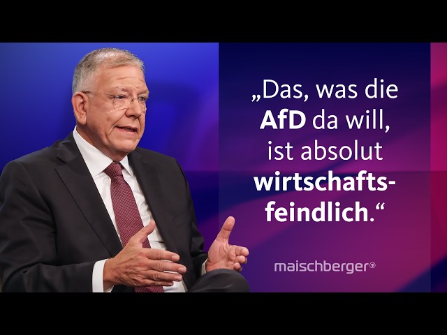 Philipp Türmer und Christoph Ahlhaus diskutieren über Rente, Steuern und Wirtschaft | maischberger