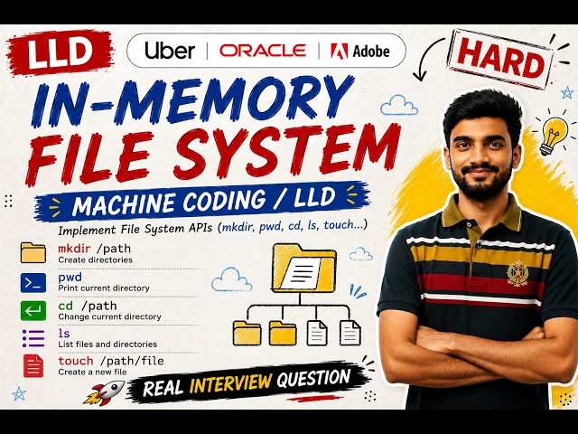Machine Coding Round: Design an In-Memory File System | Uber, Oracle & Adobe Interview | Java LLD