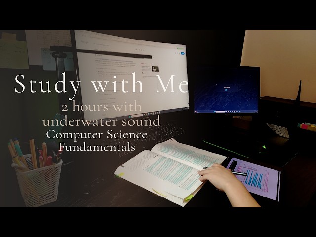 Study with Me for 2 hours | 50/10 pomodoro technique with timer