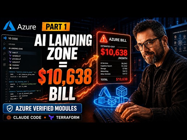 Azure AI Landing Zones -AiOps - AVM IaC Terraform Build - Claude Code - Walkthrough (Part 1)