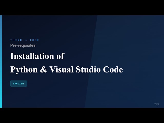 Install Python & VS Code in 5 Minutes — Complete Setup for Beginners (Windows) (English)