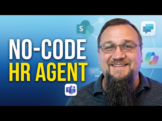 How to Build an HR Agent Without Coding in Copilot Studio