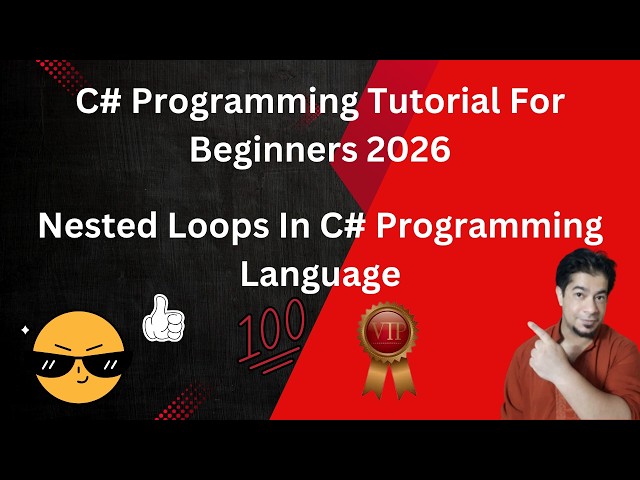 nested loops  in C# programming language | In Urdu Language